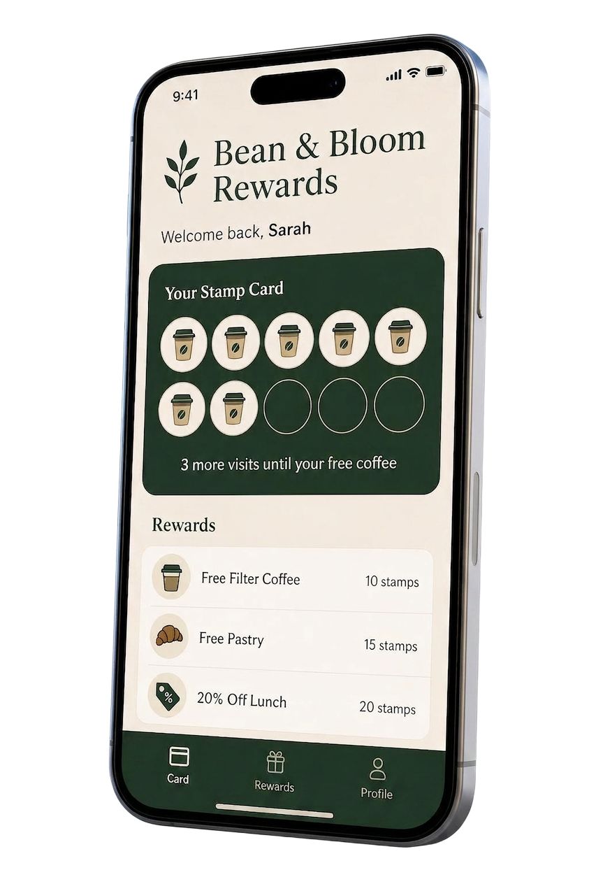 Loyalty stamps app